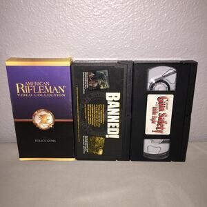 Vhs Used American Rifleman Police Guns / Banned! / Gun Safety With Eddie Eagle